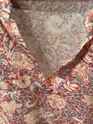 Top Cortefiel estampado rosa - Talla L