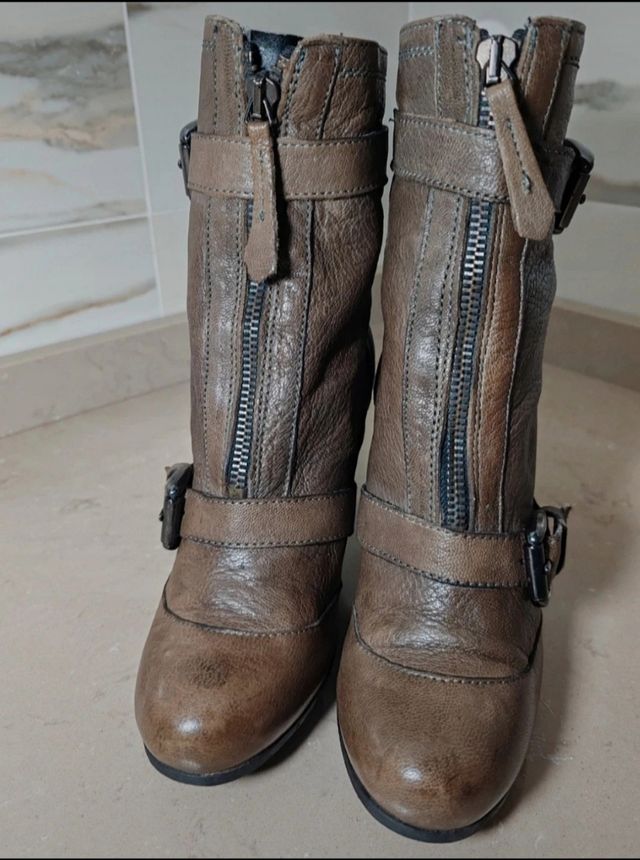 Stivali Cafè Noir pelle marroni n.35