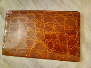 Billetero de Cocodrilo autentico cartera billetera