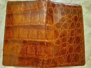Billetero de Cocodrilo autentico cartera billetera