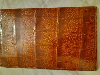 Billetero de Cocodrilo autentico cartera billetera