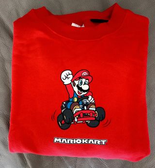 Felpa Mario Kart rossa