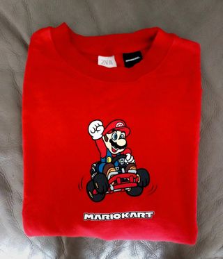 Felpa Mario Kart rossa