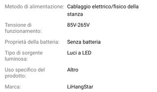 Ventilatore da soffitto con luce led 40W 52 cm 
