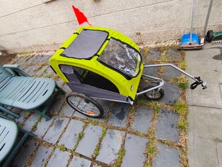 Remolque bici perro - Verde