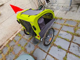 Remolque bici perro - Verde