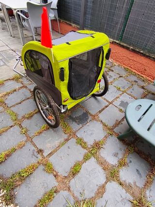 Remolque bici perro - Verde