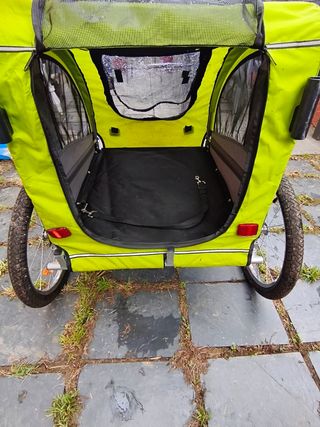 Remolque bici perro - Verde
