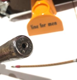 Bombín antiguo bicicleta clásica 