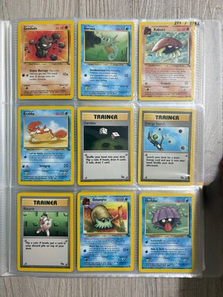 Carte Pokémon Set Fossil - 18 Carte 1999