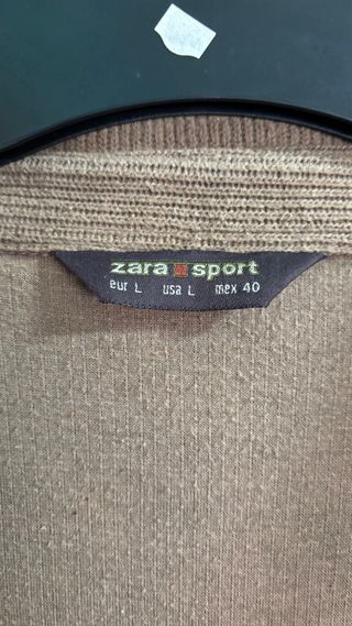 Chaqueta marrón lana hombre de Zara