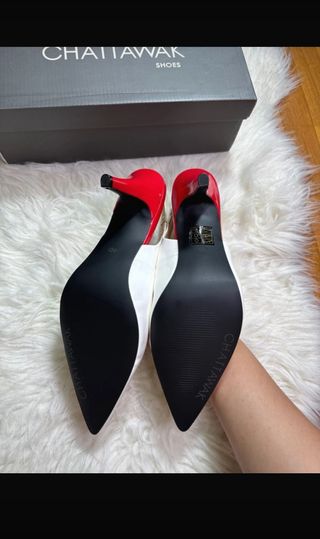 Zapatos Chattawak blancos, talla 40