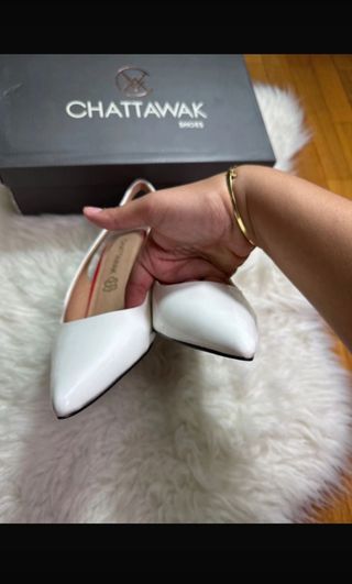 Zapatos Chattawak blancos, talla 40