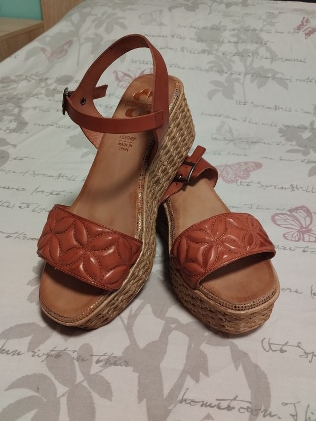 Plataformas Porronet Marrón - Talla 36