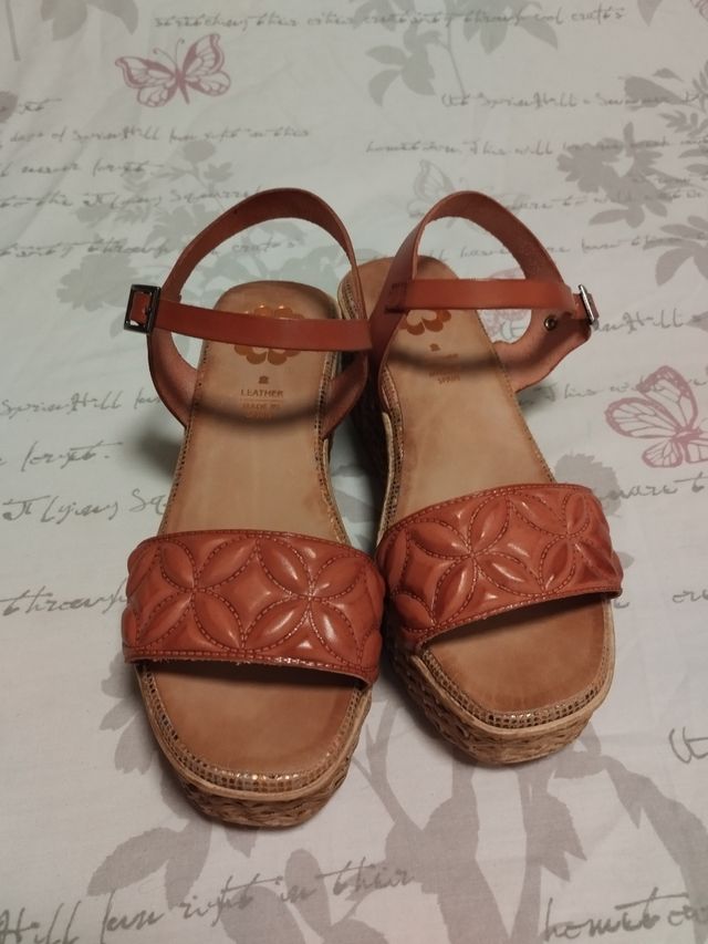 Plataformas Porronet Marrón - Talla 36