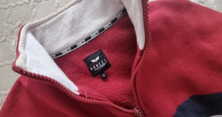Sudadera Green Coast niño | Rojo-Blanco