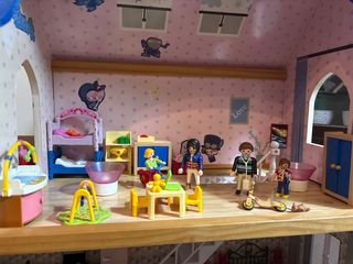 Casita Muñecas casa con playmobil 