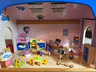 Casita Muñecas casa con playmobil 
