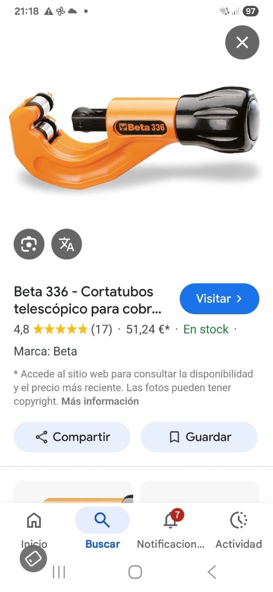 Corta tubos Beta 336