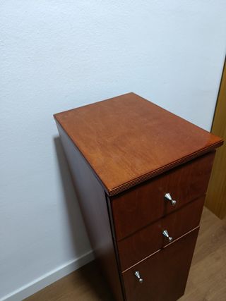 Mueble madera 3 cajones+puerta