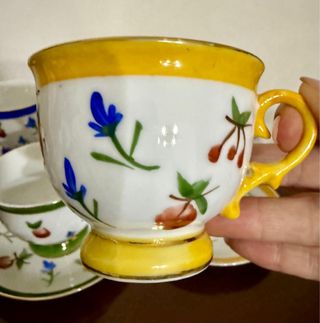 Set 5 Tazzine Porcellana Vintage