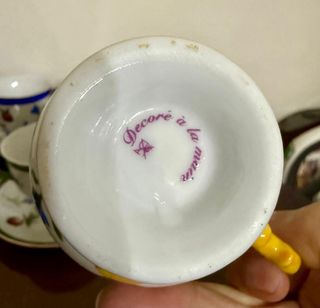 Set 5 Tazzine Porcellana Vintage
