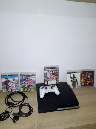 PS3 (PlayStation 3) + 5 juegos