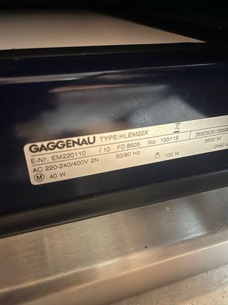 Horno microondas Gaggenau