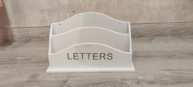 Revistero madera blanco - 15cm