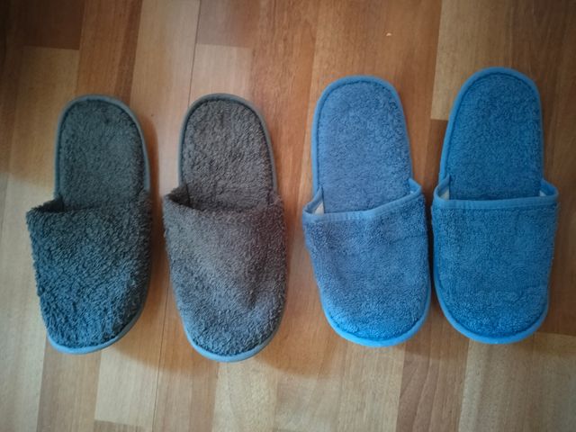 Zapatillas de baño - Gris y Azul - Talla 38 - 42