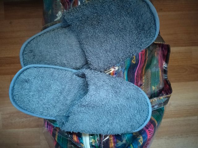 Zapatillas de baño - Gris y Azul - Talla 38 - 42