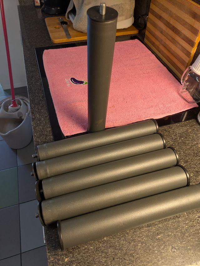 Patas somier matrimonio - Gris metal