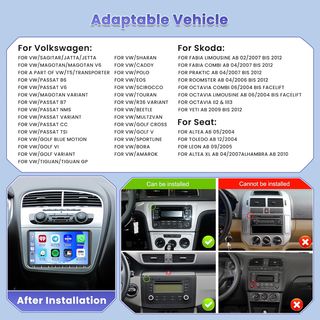 Radio Coche Android 8 Núcleos VW