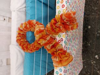 Halloween Sciarpa Arancio Giallo vaporosa,  art.