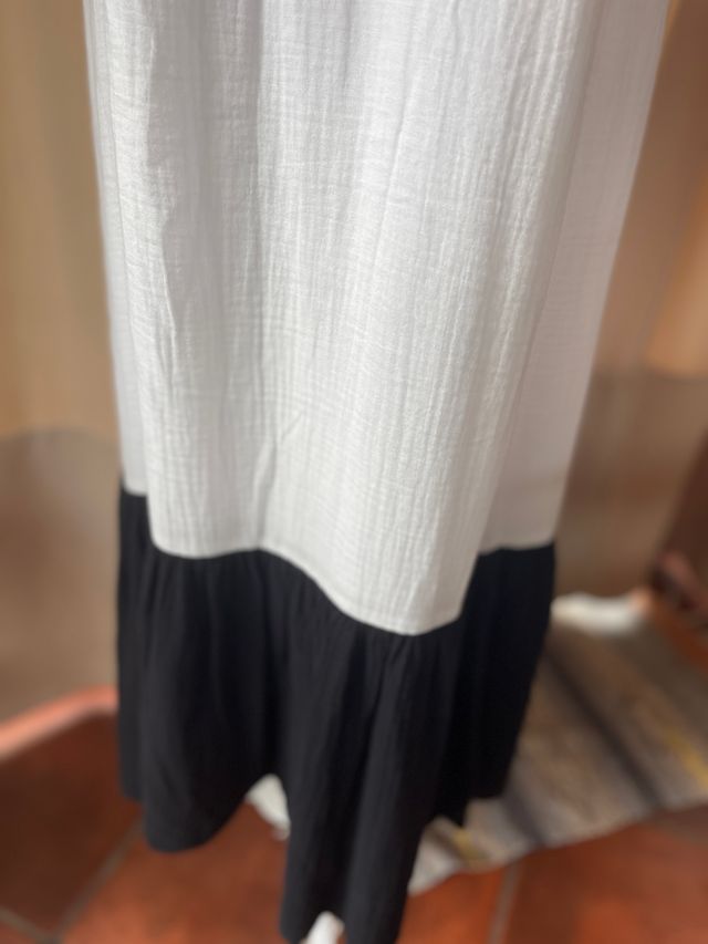 Vestido Blanco&Negro Bonjour by Pompoko