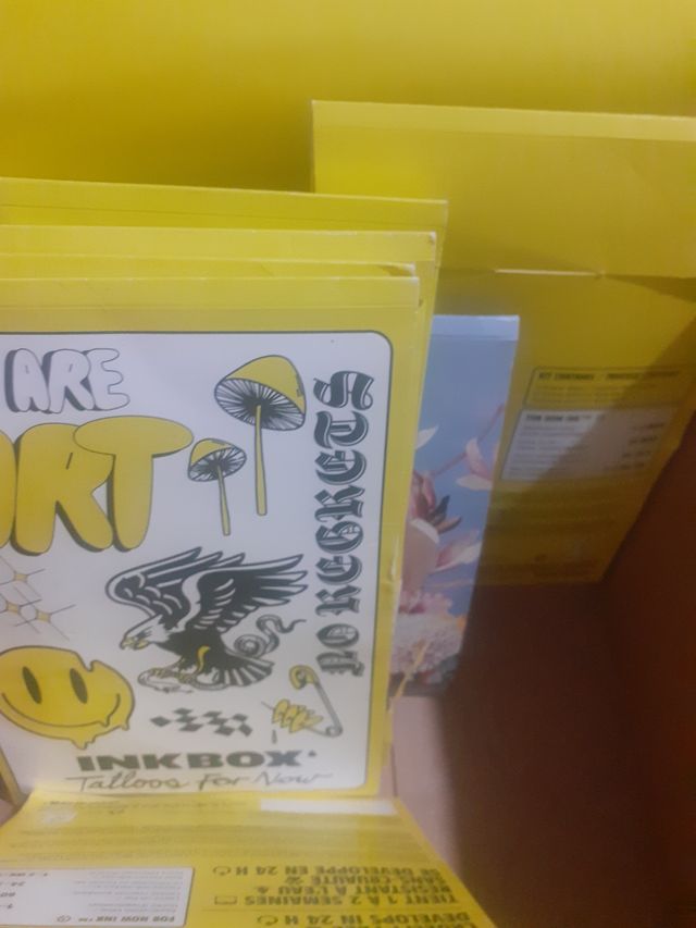 Lote tatuajes permanente INKBOX