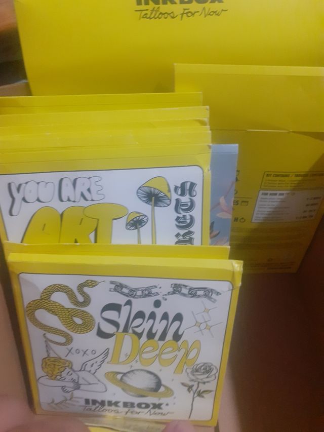 Lote tatuajes permanente INKBOX