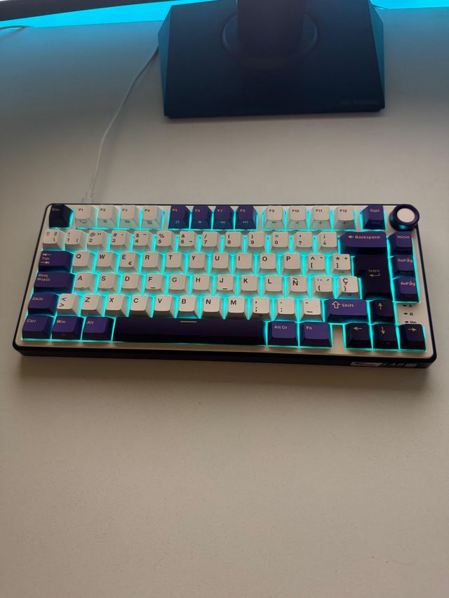Teclado RKLAB Sliver Switch Blanco/Morado