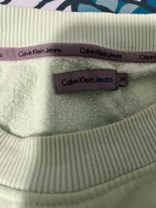 Sudadera verde menta Calvin Klein