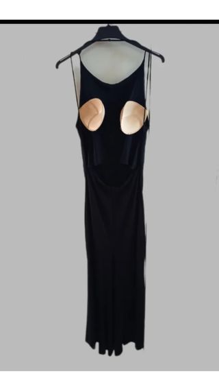 Vestido negro tirantes fiesta