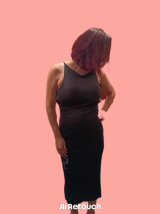 Vestido negro tirantes fiesta
