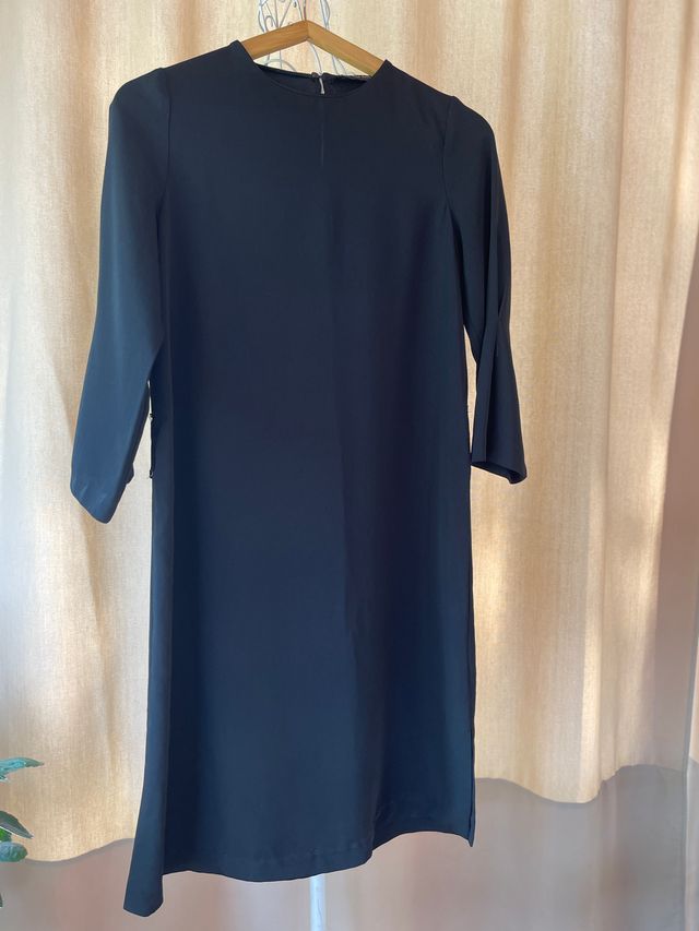 Vestido negro Zara XS