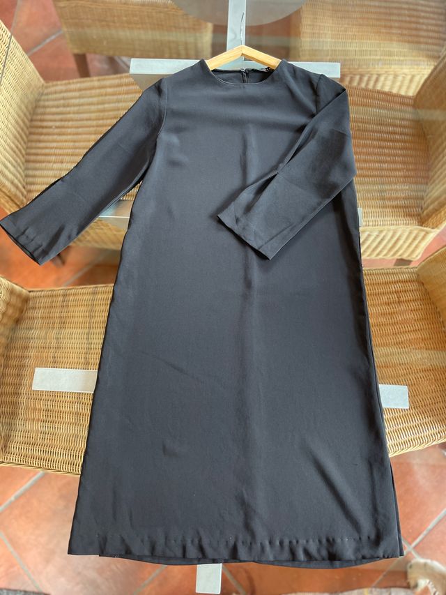 Vestido negro Zara XS