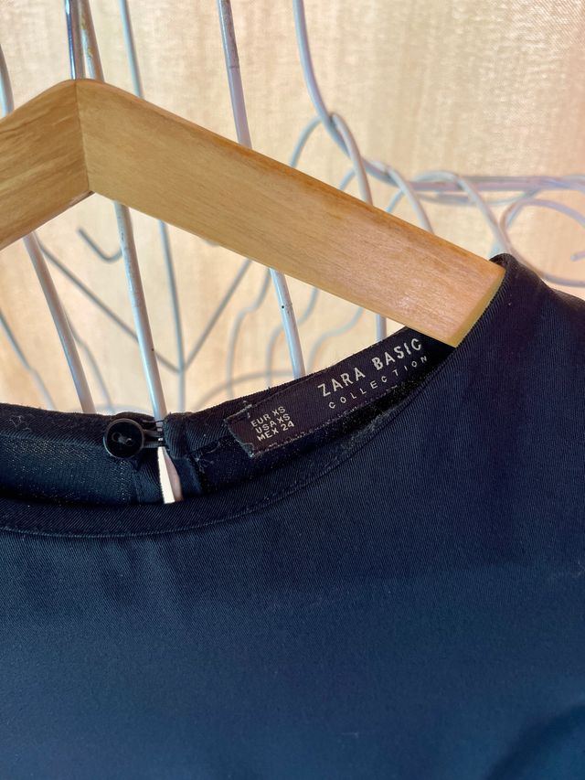 Vestido negro Zara XS