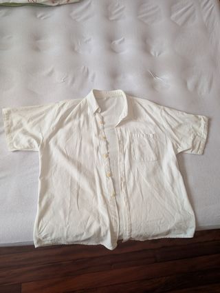 Camisa blanca manga corta