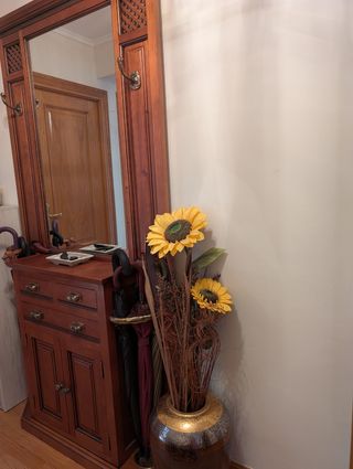 Recibidor madera espejo - vintage