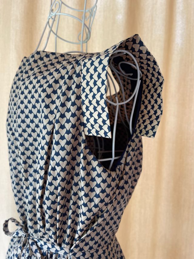 Vestido Tenki S - Beige y Azul