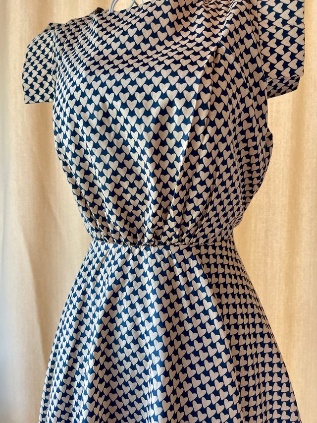 Vestido Tenki S - Beige y Azul