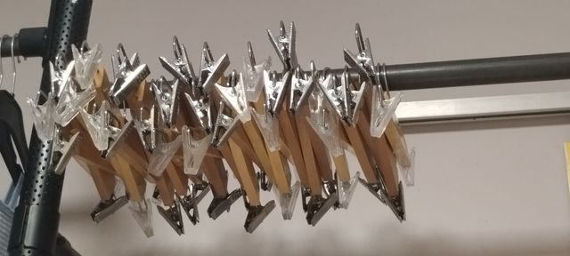 50 Perchas madera pantalones