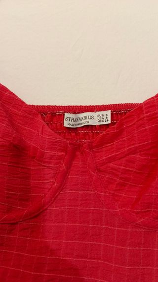 Vestido Stradivarius fucsia talla S